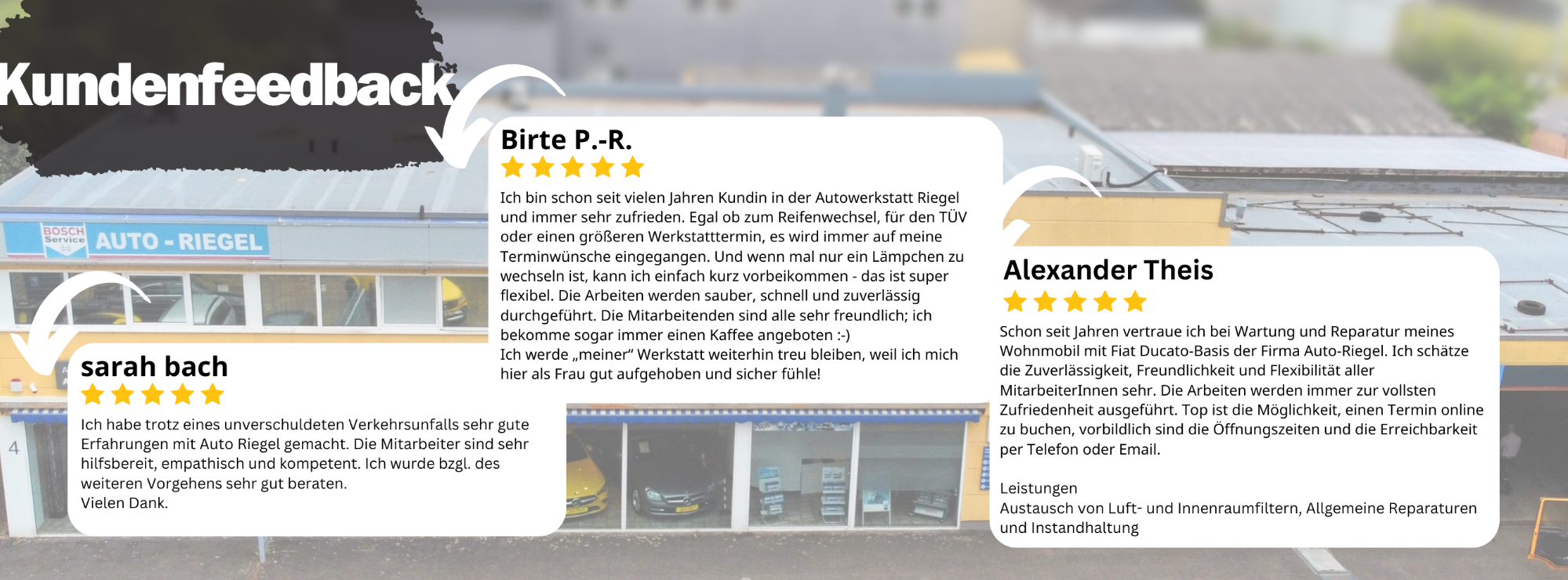 Positive Bewertungen von echten Kunden*innen